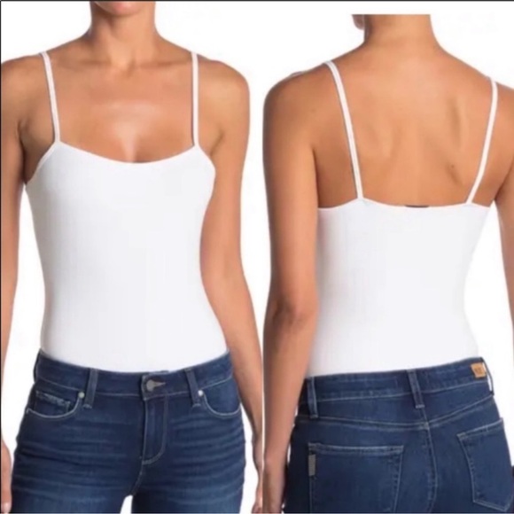 ATM White Cami Bodysuit Pima Cotton Size Medium - Picture 12 of 12